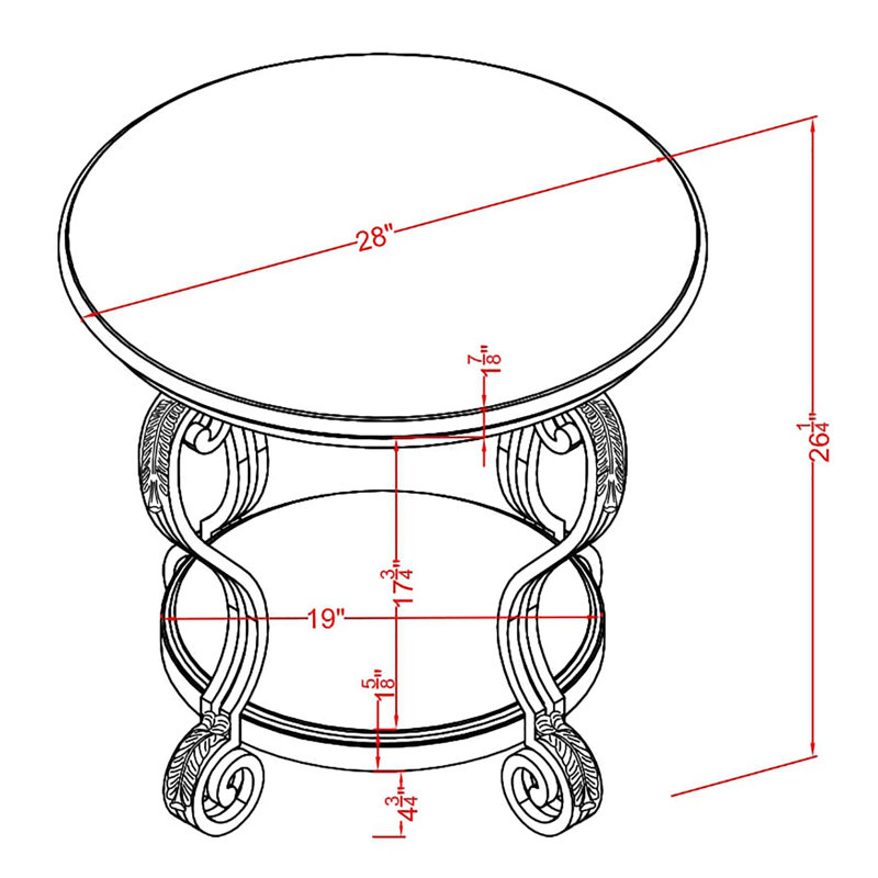Lark Manor Craine 4 Piece Living Room Table Set & Reviews Wayfair
